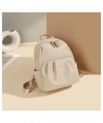 Small Backpack Purse for Women Anti Theft Backpack with Secured Zipper (Classic Black) Elegant Apricot $41.80 Backpacks