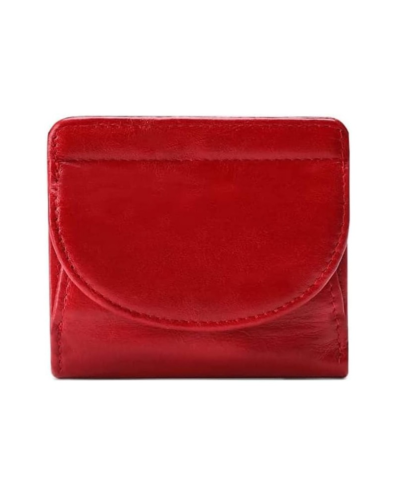 Wallet Women's Leather Wallet Portable RFID Card Holder Bifold Short Coin Purses Unisex Coins Pocket Tear-Resistant 3.7*4.1in...