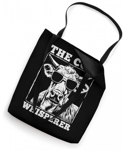 The Cow Whisperer Funny Farmer Cow Farming Tote Bag $14.24 Totes