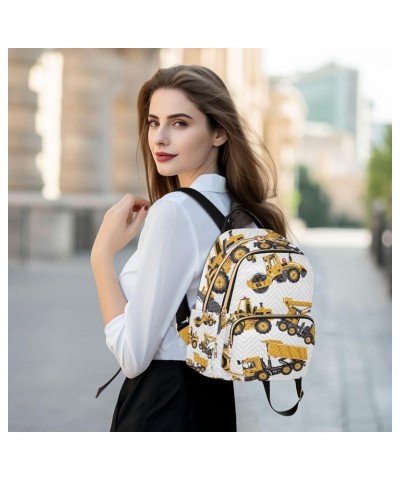 Women Backpack Road Heavy Constuction Truck Anti-Theft Travel Backpack with Luggage Belt Lightweight Handbag Lady Purse Roomy...