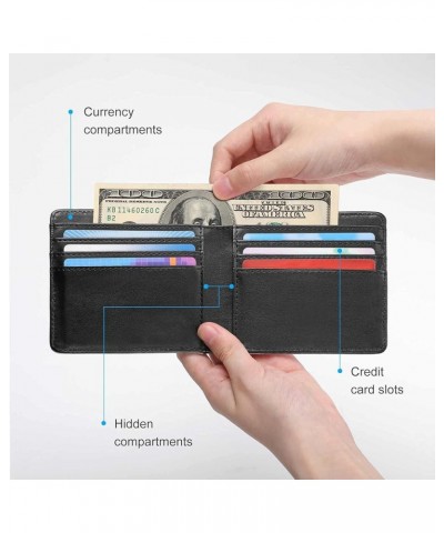 PU Leather Bifold Wallet Coin Purse Soft Stylish Credit Pass Case Card-Holder for Boy Girl Men Woman Money Storage Multi 2 $1...