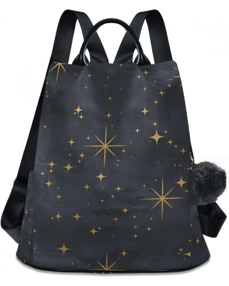 Elegant Stars Night Sky Pattern Backpack Purse for Women Travel Casual Daypack College Bookbag Work Business Ladies Shoulder ...