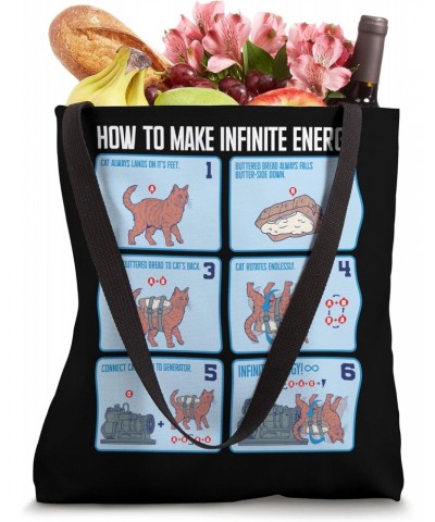 Funny Math Infinite Energy Cat And Mechanical Engineering Tote Bag $12.42 Totes