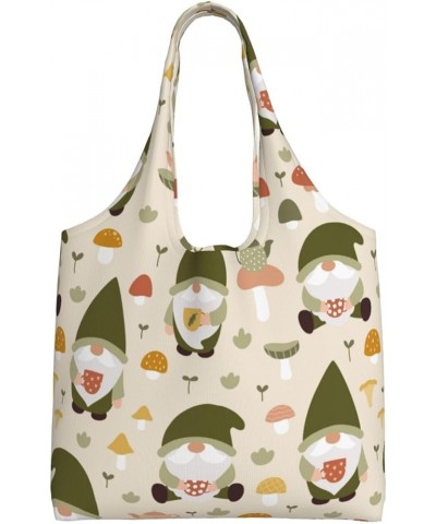 Mushrooms Single Shoulder Commuter Canvas Tote Bags For Women And Men Mushrooms3 $9.89 Totes