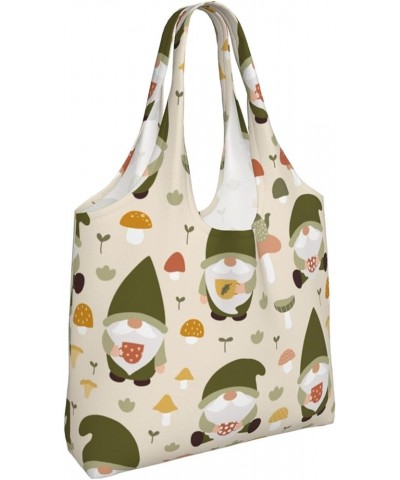 Mushrooms Single Shoulder Commuter Canvas Tote Bags For Women And Men Mushrooms3 $9.89 Totes